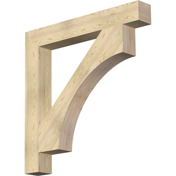 Ekena Millwork Westlake Block Rough Sawn Bracket, Douglas Fir, 6"W x 46"D x 46"H BKT06X46X46WTL05RDF - main